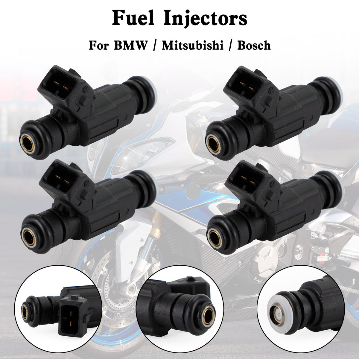 BMW Motorcycles R 1100 1150 1200 Mitsubishi 4PCS Fuel Injectors 0280155788