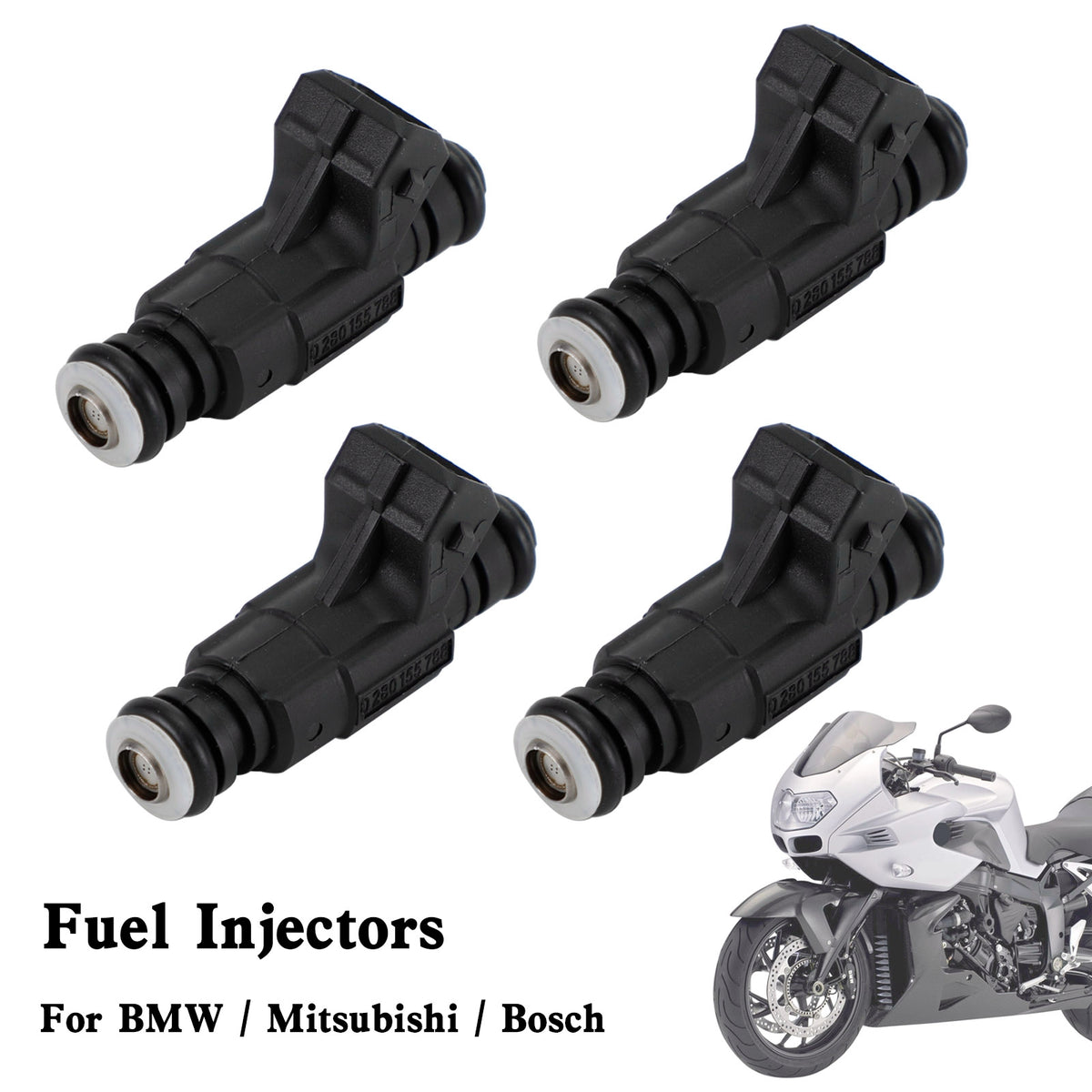 BMW Motorcycles R 1100 1150 1200 Mitsubishi 4PCS Fuel Injectors 0280155788