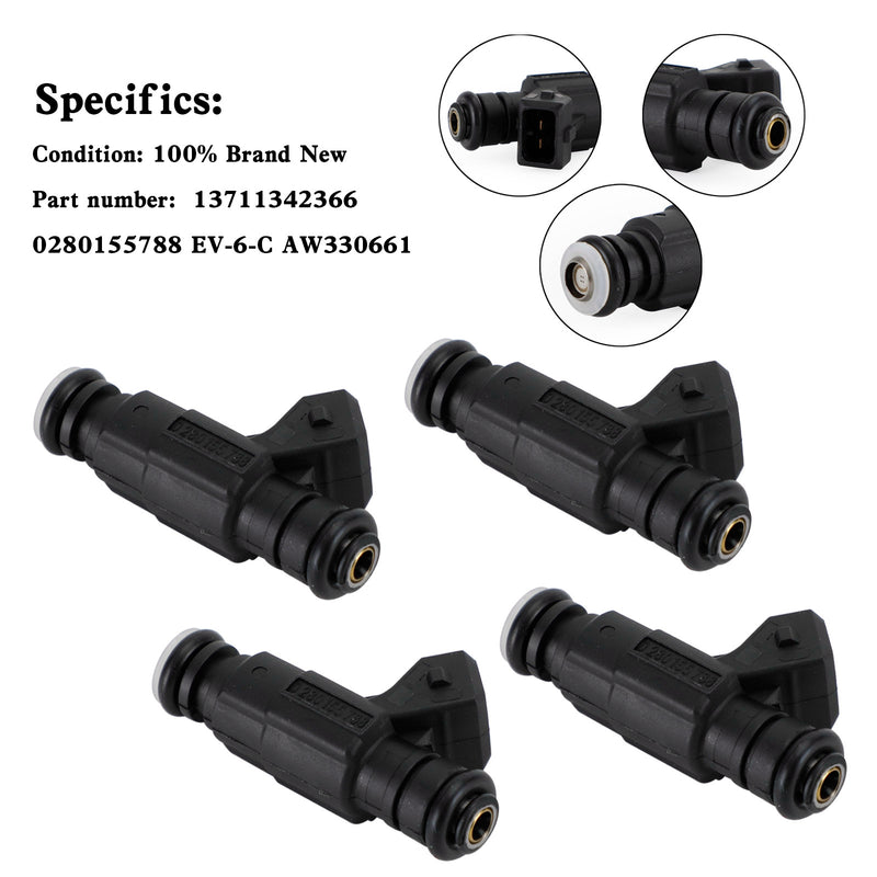 BMW Motorcycles R 1100 1150 1200 Mitsubishi 4PCS Fuel Injectors 0280155788