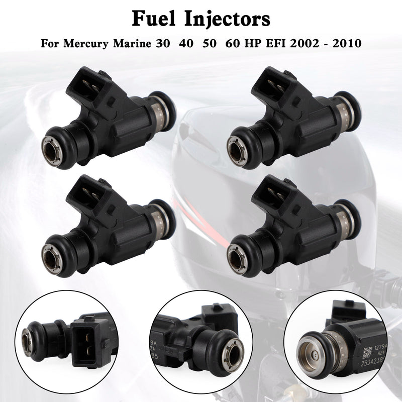 Mercury Marine EFI 4 Stroke 30 40 50 60 HP 4PCS 25342385 Fuel Injector