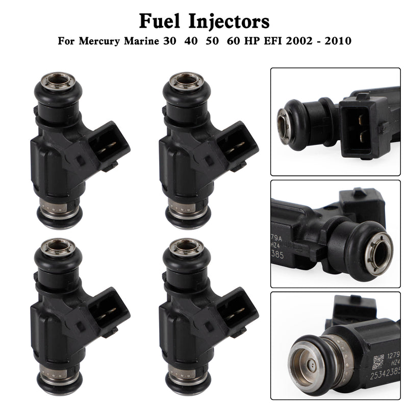 Mercury Marine EFI 4 Stroke 30 40 50 60 HP 4PCS 25342385 Fuel Injector