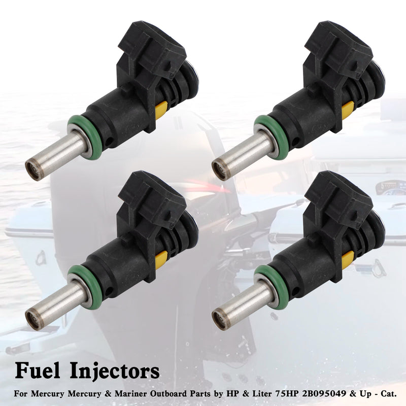 Mercury Outboard Motor 150HP 4-Stroke 4PCS 8M6002428 Fuel Injector