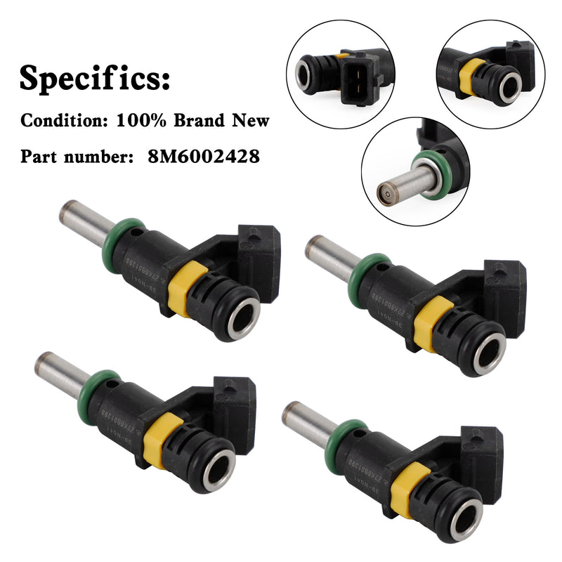 Mercury Outboard Motor 150HP 4-Stroke 4PCS 8M6002428 Fuel Injector