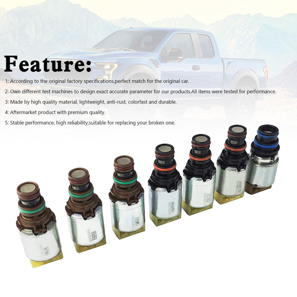 2009-2010 Ford Mountaineer 7PCS 6R80 Transmission Valve Body Solenoid Kit