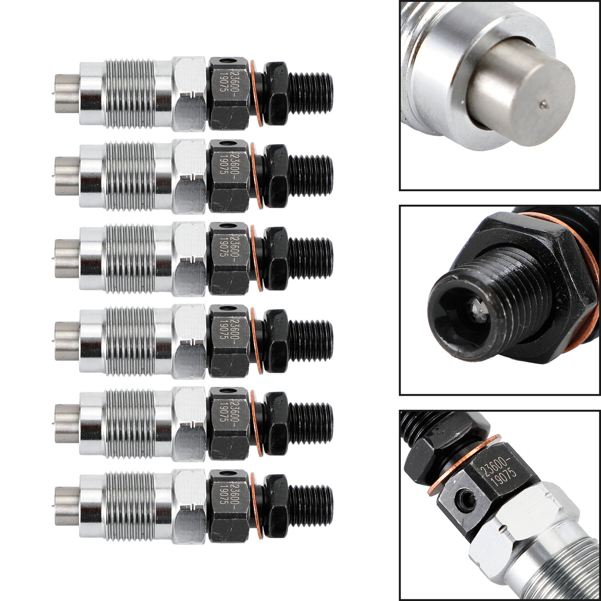 Toyota HZJ105 HZJ75 HZJ78 HZJ79 1990-2007 6PCS Fuel Injectors 23600-19075