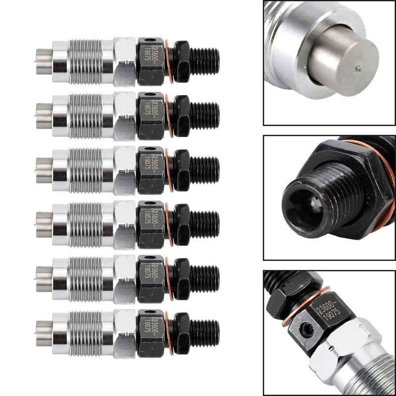 Toyota HZJ105 HZJ75 HZJ78 HZJ79 1990-2007 6PCS Fuel Injectors 23600-19075