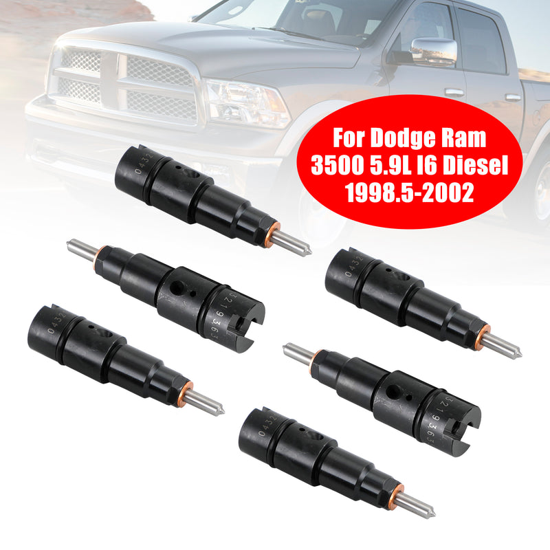 Dodge Cummins 5.9L 1998-2002 2040-2050 HP 6PCS Fuel Injectors 0432193635 RV275