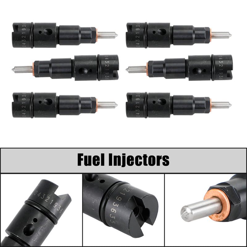 Dodge Cummins 5.9L 1998-2002 2040-2050 HP 6PCS Fuel Injectors 0432193635 RV275