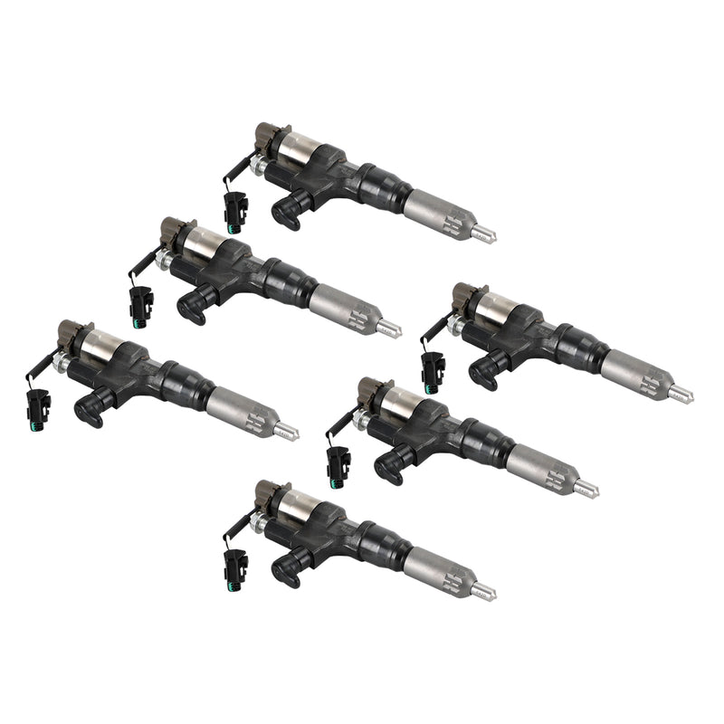 Hino J08E Kobelco 1984-2018 3.8 4.7 Diesel 6PCS Fuel Injectors 095000-6593