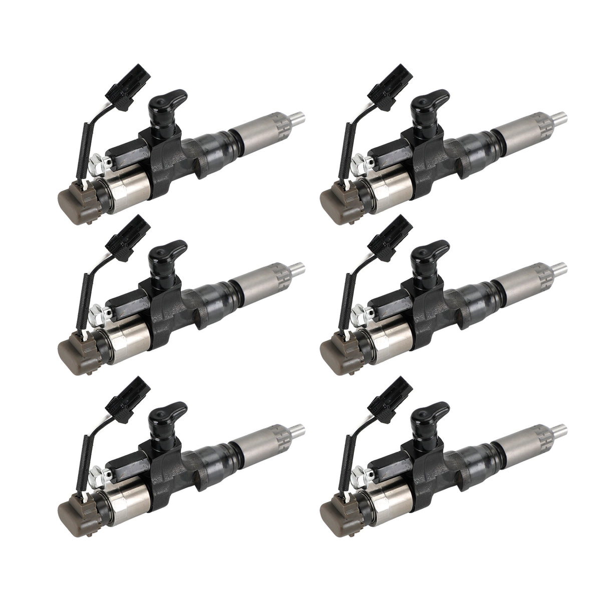 Hino J08E Kobelco 1984-2018 3.8 4.7 Diesel 6PCS Fuel Injectors 095000-6593