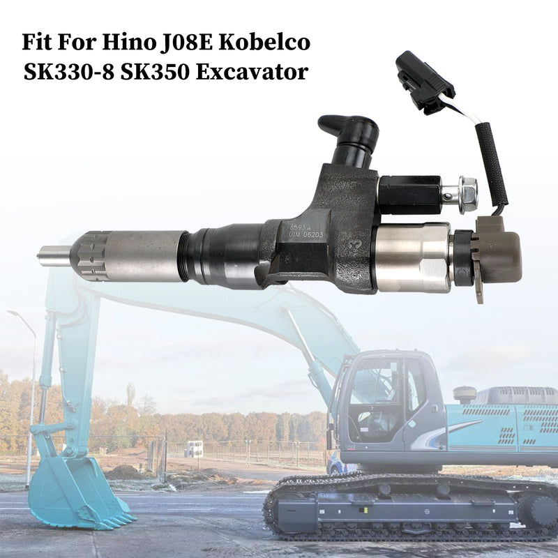 Hino J08E Kobelco 1984-2018 3.8 4.7 Diesel 1PCS Fuel Injectors 095000-6593