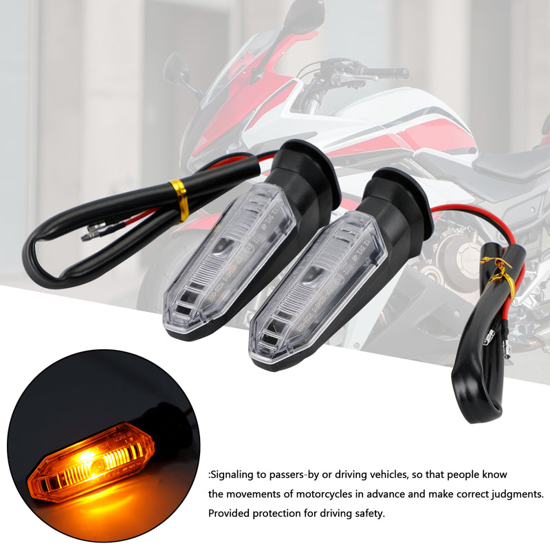 HONDA CRF250 CB500 CB650F CTX700 Clear LED Turn Signal Lights Indicator Lamps