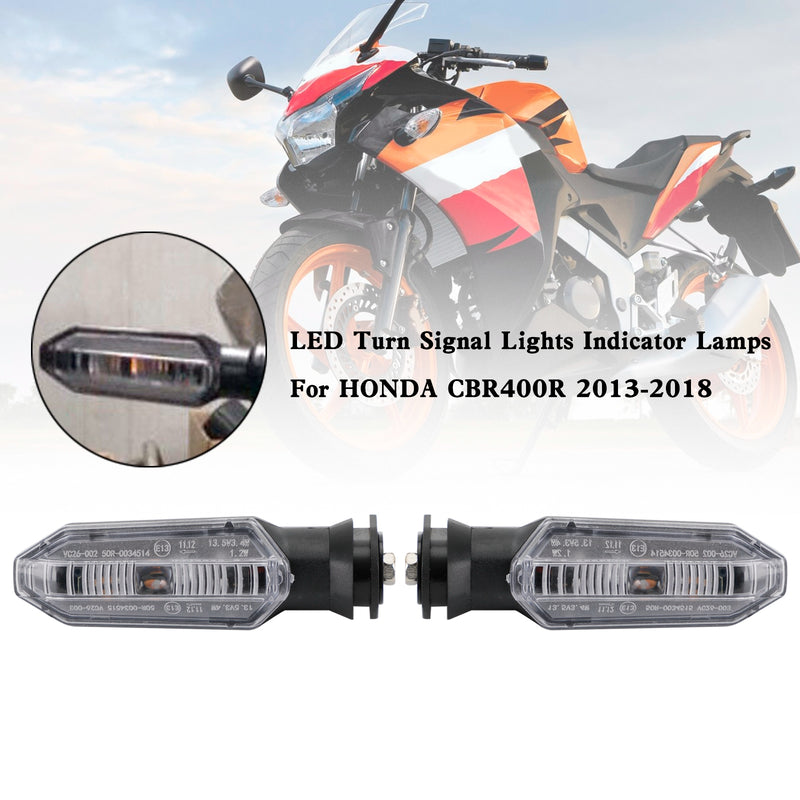 HONDA CRF250 CB500 CB650F CTX700 Clear LED Turn Signal Lights Indicator Lamps
