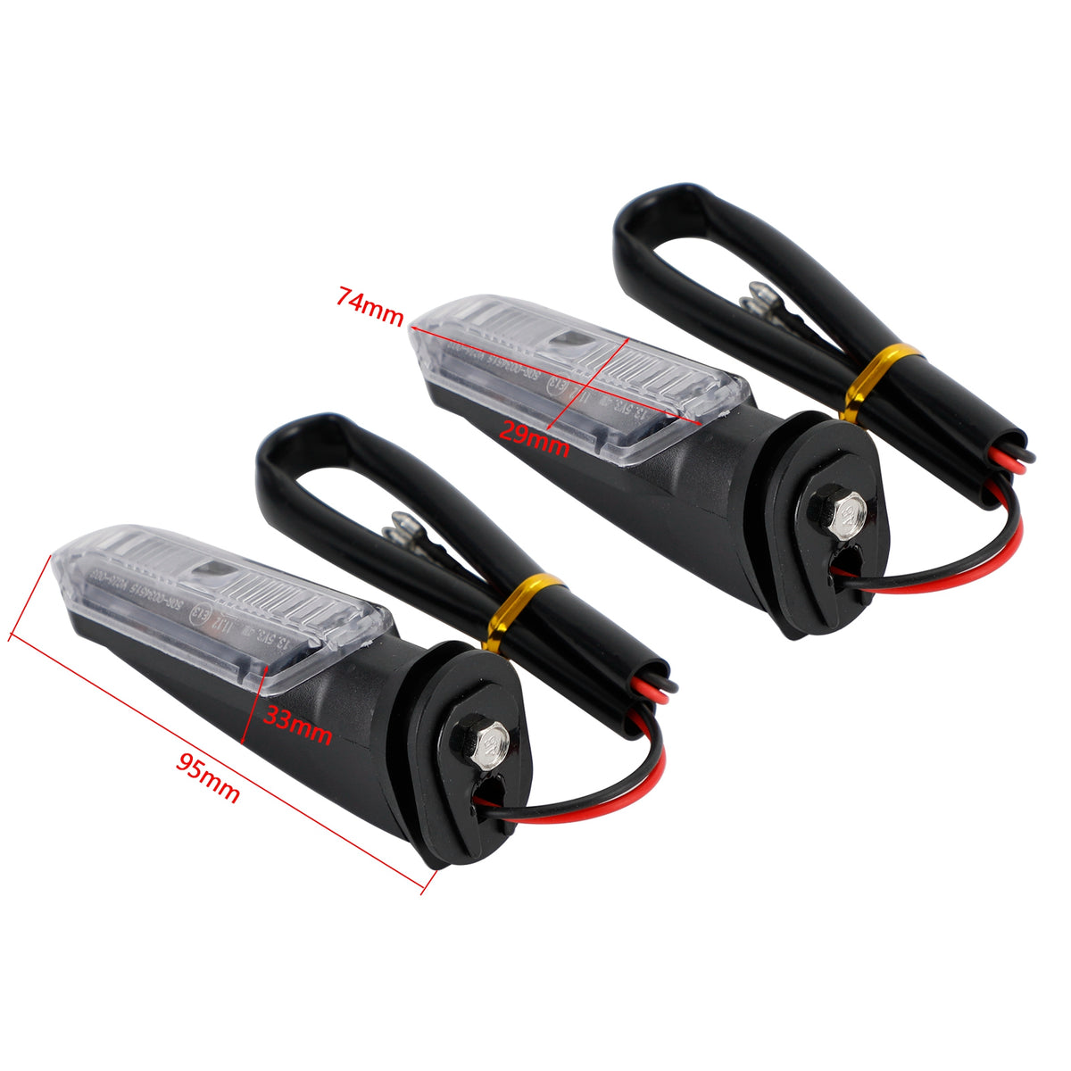 HONDA CRF250 CB500 CB650F CTX700 Clear LED Turn Signal Lights Indicator Lamps