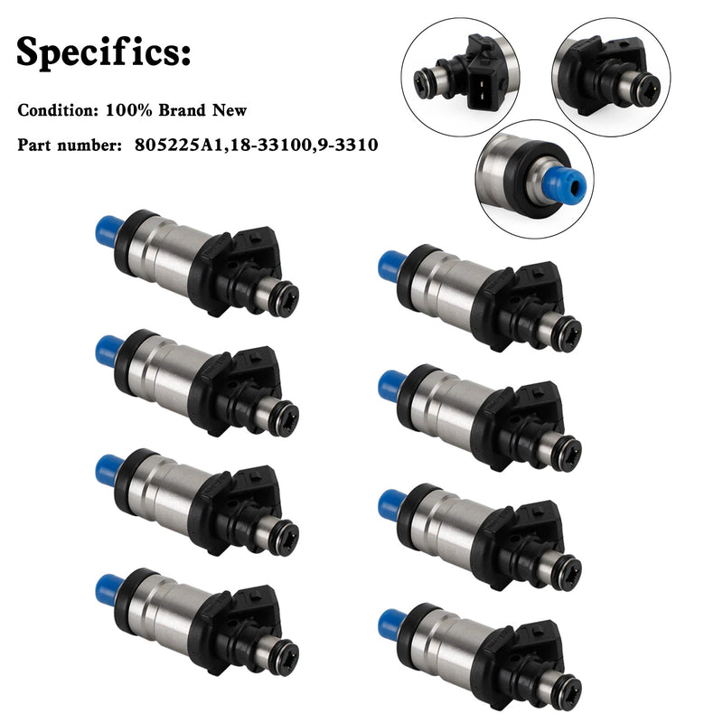 Mercruiser 805225A1 Marine 18-33100 Boat 8PCS 9-3310 Fuel Injectors Fit