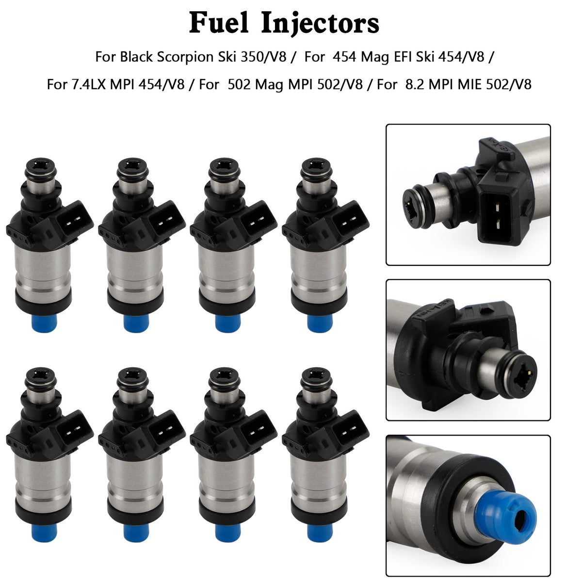 Mercruiser 805225A1 Marine 18-33100 Boat 8PCS 9-3310 Fuel Injectors Fit