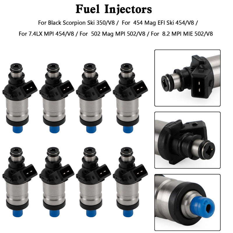 Mercruiser 805225A1 Marine 18-33100 Boat 8PCS 9-3310 Fuel Injectors Fit