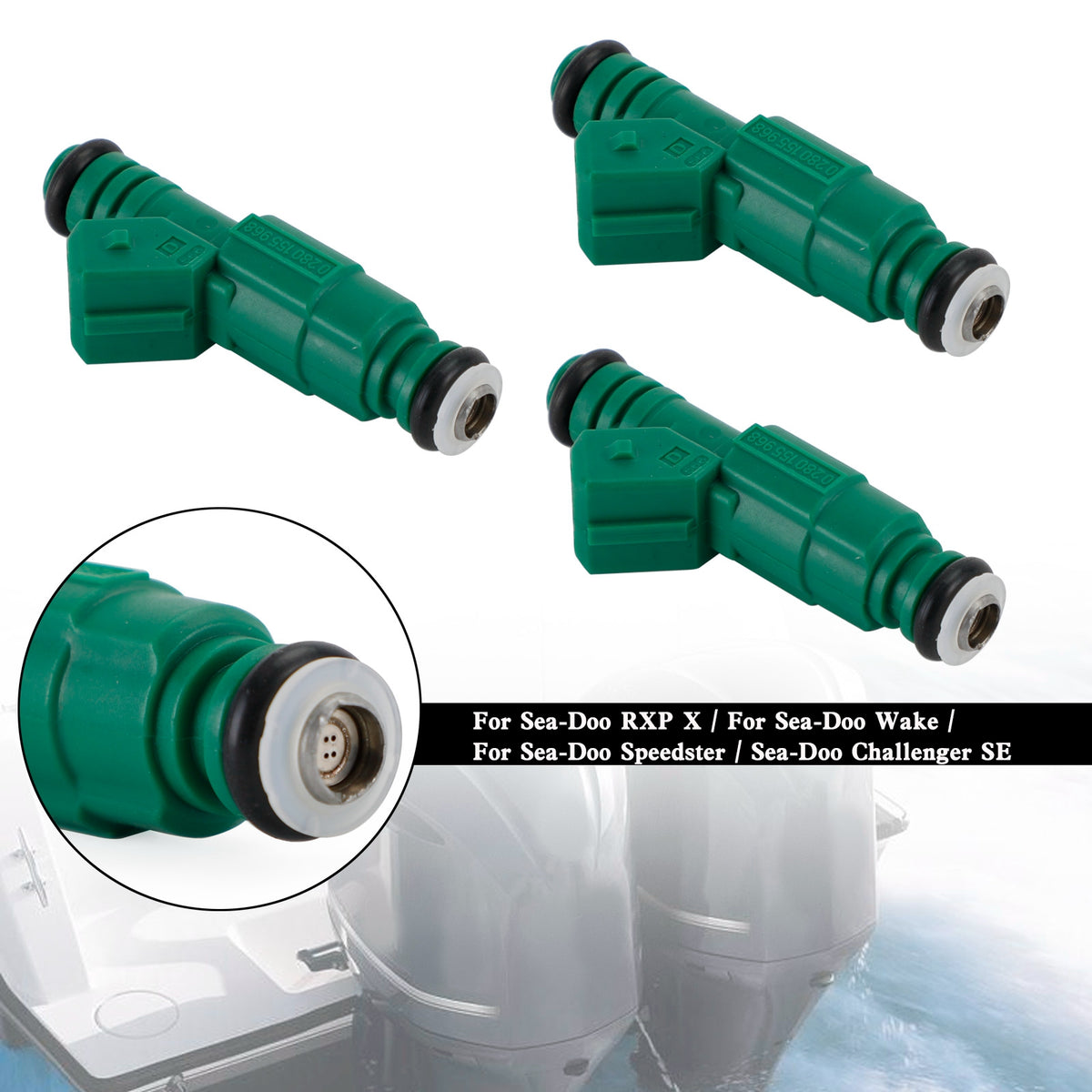 Sea Doo Speedster RXP-X RXT-X 255 1503CC 3PCS 006-623 Fuel Injector 420874432