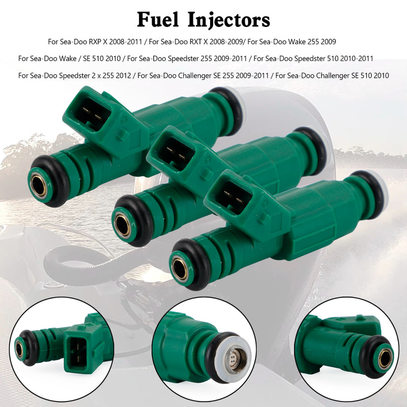 Sea Doo Speedster RXP-X RXT-X 255 1503CC 3PCS 006-623 Fuel Injector 420874432