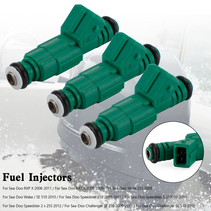 Sea Doo Speedster RXP-X RXT-X 255 1503CC 3PCS 006-623 Fuel Injector 420874432