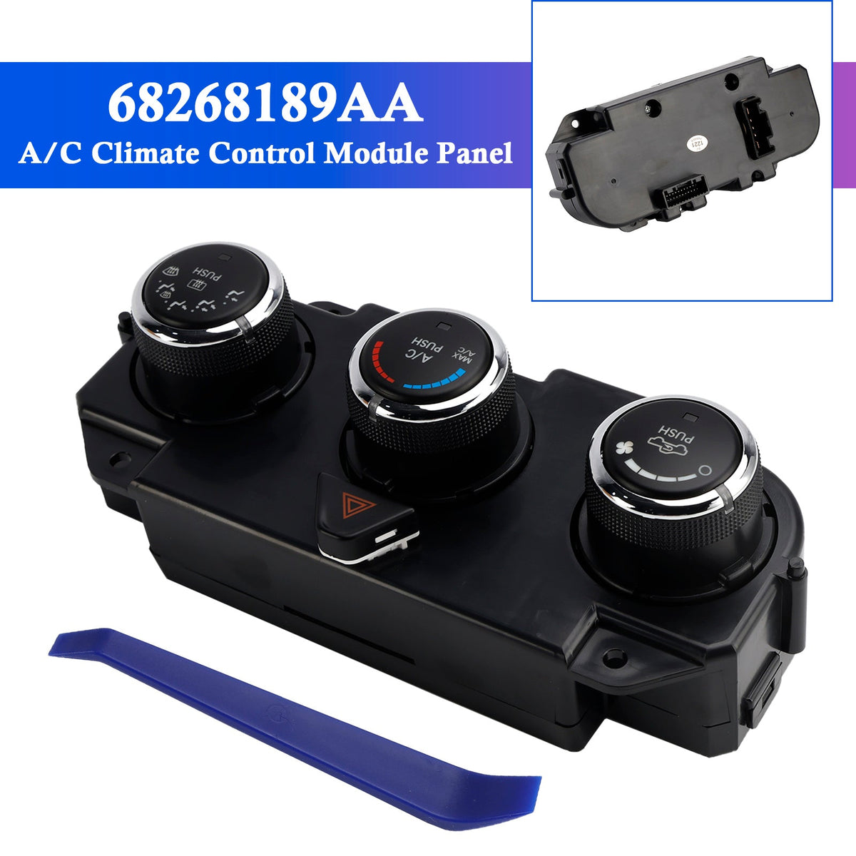 2013-2018 Dodge Ram 2500 68268189AA 68105021AC A/C Climate Control Module Panel