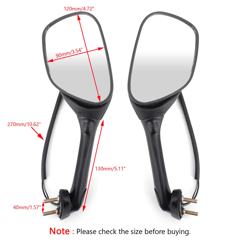 Suzuki GSXR600 GSX-R750 GSXR1000 2002-2015 Rearview Side Mirrors w/Turn Signals