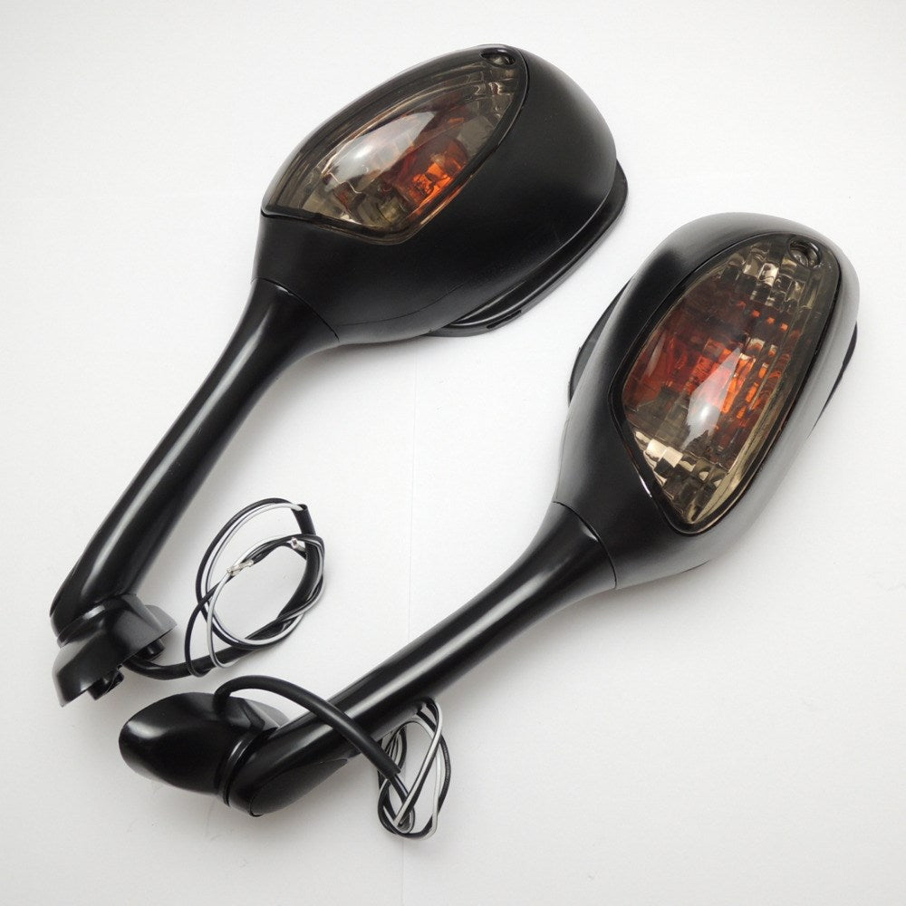 Suzuki GSXR600 GSX-R750 GSXR1000 2002-2015 Rearview Side Mirrors w/Turn Signals