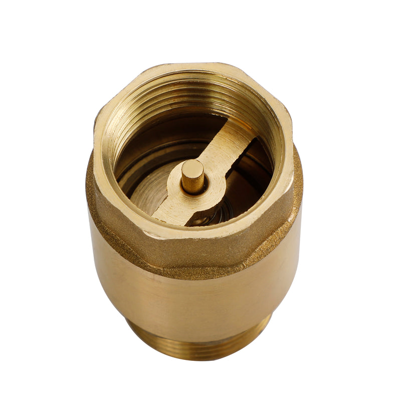 Brass Check Valve G3/4" M To F Thread Non-Return Backflow Prevention