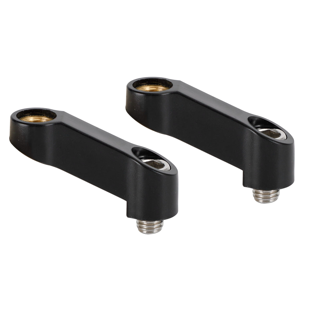 10mmx1.5 Motorcycle ABS Mirror Riser Extender Adapter Mounts Arm Right-hand Pair