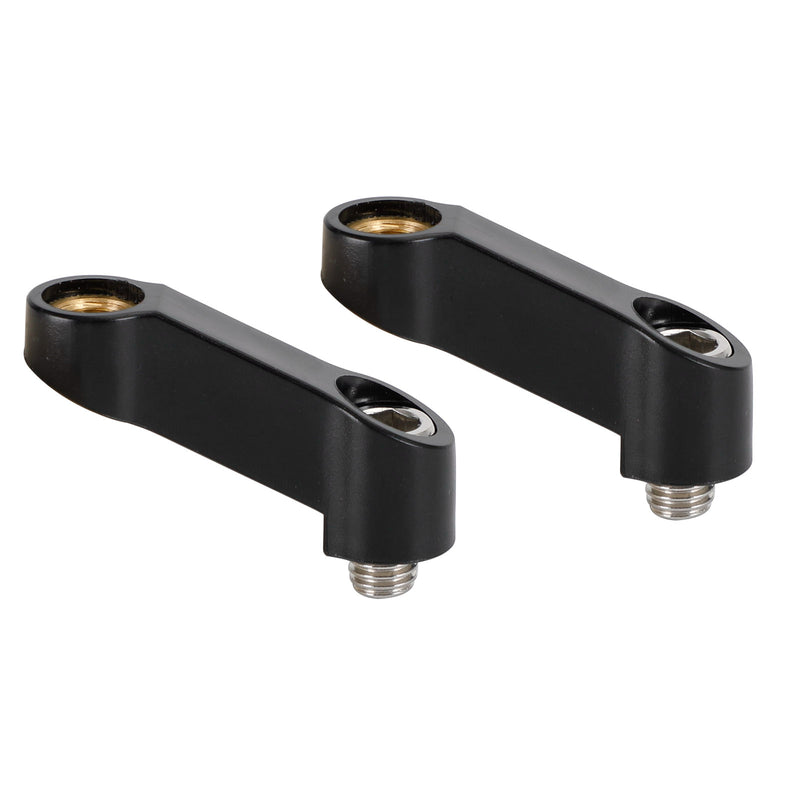 10mmx1.5 Motorcycle ABS Mirror Riser Extender Adapter Mounts Arm Right-hand Pair