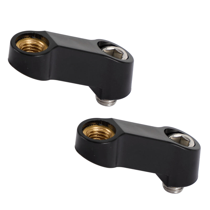10mmx1.5 Motorcycle ABS Mirror Riser Extender Adapter Mounts Arm Right-hand Pair