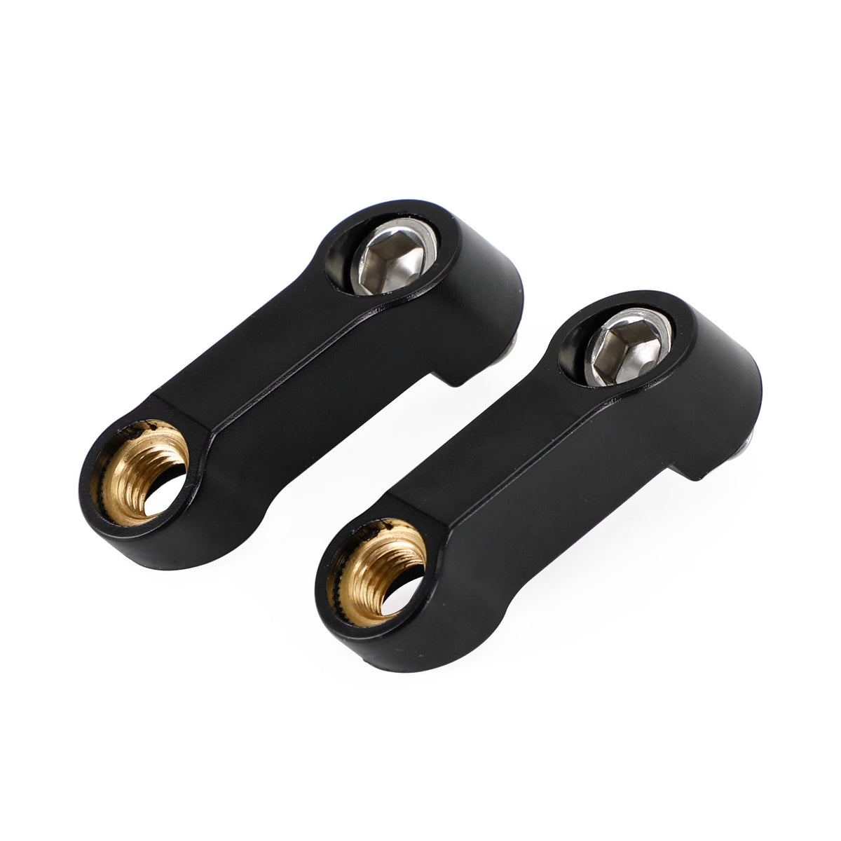 10mmx1.5 Motorcycle ABS Mirror Riser Extender Adapter Mounts Arm Right-hand Pair