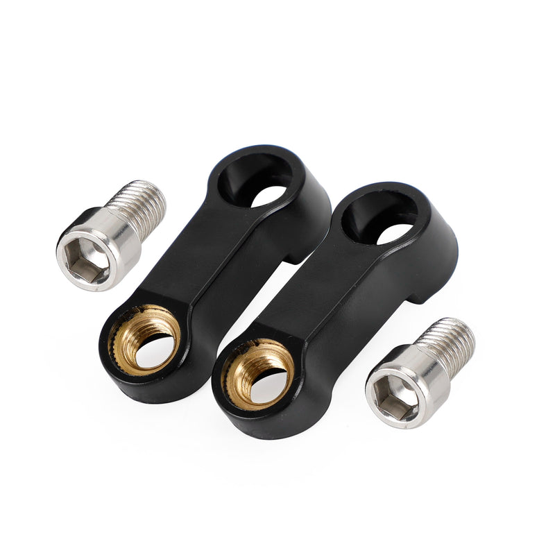 10mmx1.5 Motorcycle ABS Mirror Riser Extender Adapter Mounts Arm Right-hand Pair