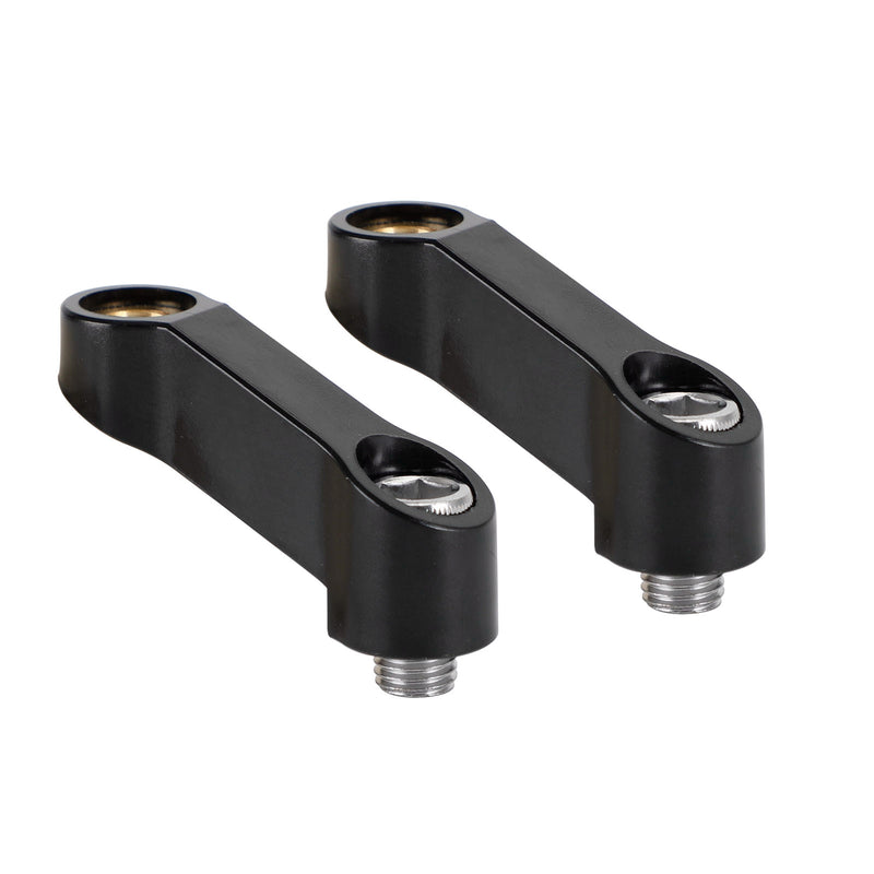 Yamaha Motorcycle Plastic Mirror Extender-Riser-Extension Black 10mm - M10