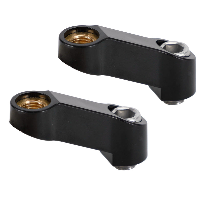 Yamaha Motorcycle Plastic Mirror Extender-Riser-Extension Black 10mm - M10