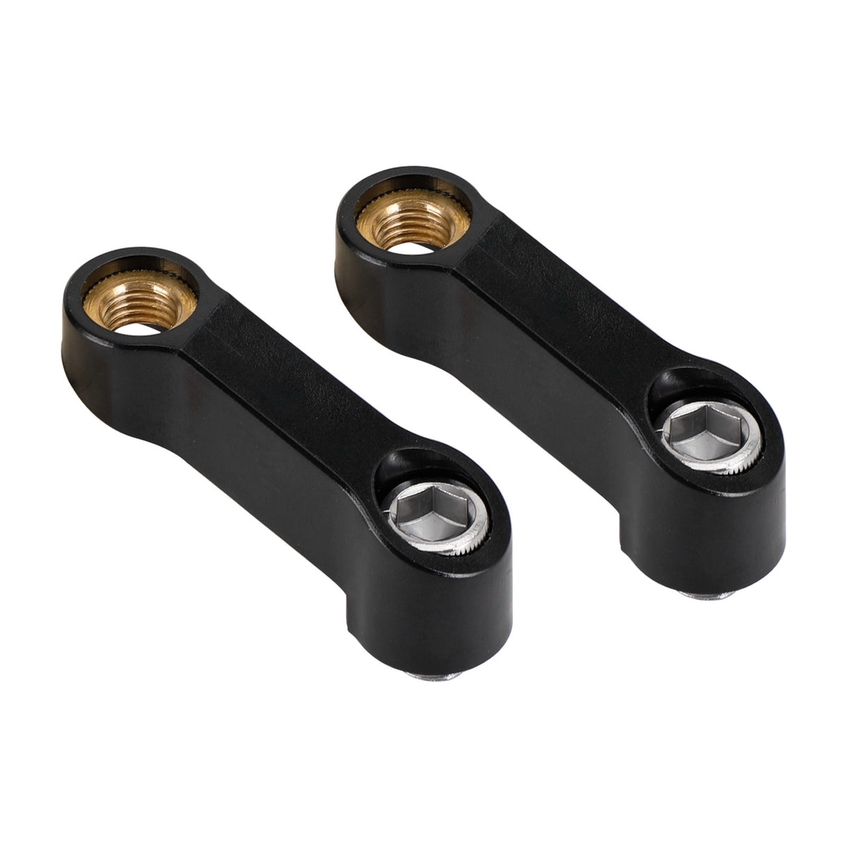 Yamaha Motorcycle Plastic Mirror Extender-Riser-Extension Black 10mm - M10