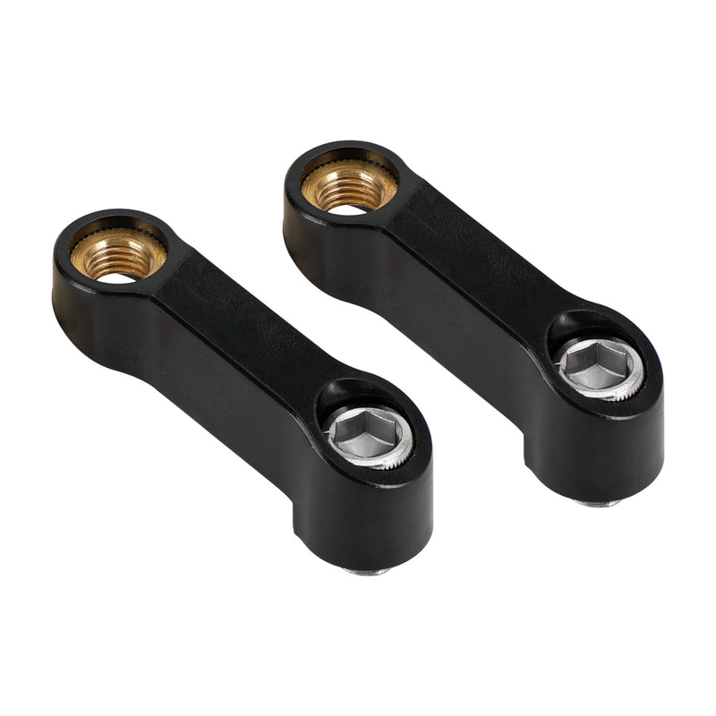 Yamaha Motorcycle Plastic Mirror Extender-Riser-Extension Black 10mm - M10