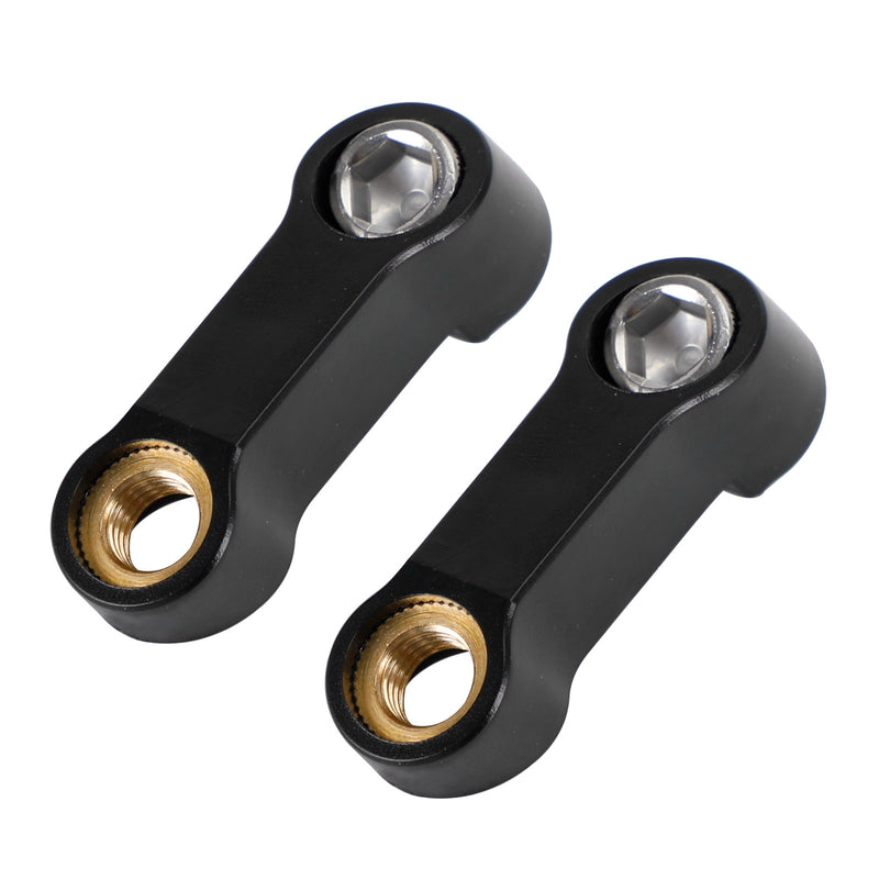 Yamaha Motorcycle Plastic Mirror Extender-Riser-Extension Black 10mm - M10