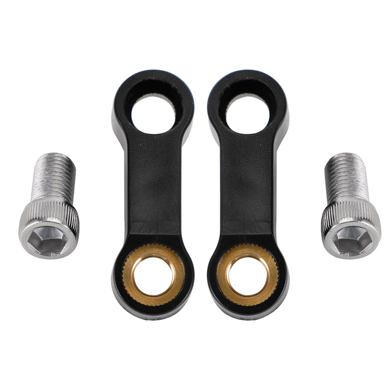 Yamaha Motorcycle Plastic Mirror Extender-Riser-Extension Black 10mm - M10