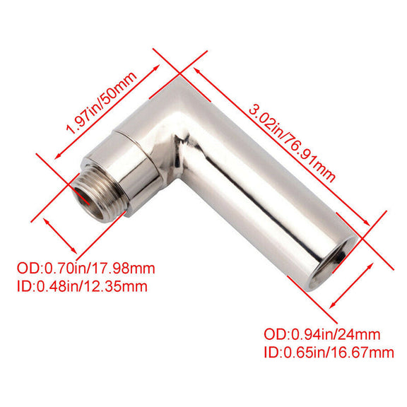 O2 Sensor Angled Spacer Universal 18mm Fix for Modified Exhausts-Guardx Auto