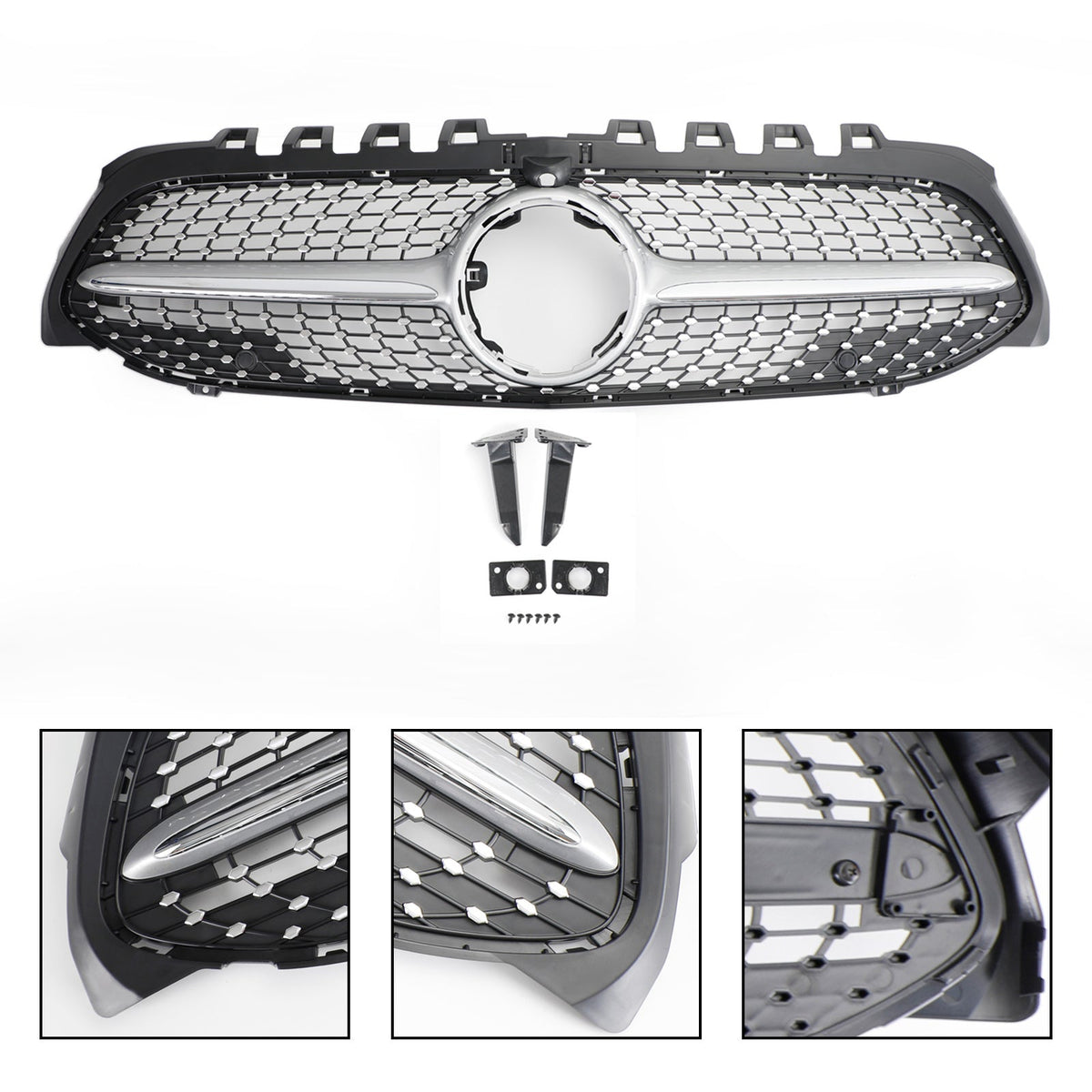 2019-2023 Mercedes Benz A-Class W177 Diamond Front Bumper Grille Grill