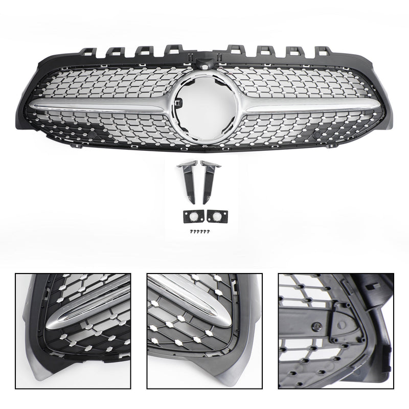 2019-2023 Mercedes Benz A-Class W177 Diamond Front Bumper Grille Grill