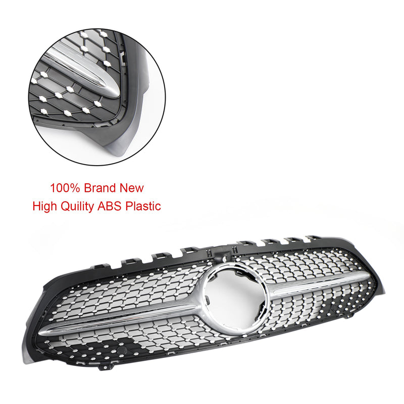 2019-2023 Mercedes Benz A-Class W177 Diamond Front Bumper Grille Grill