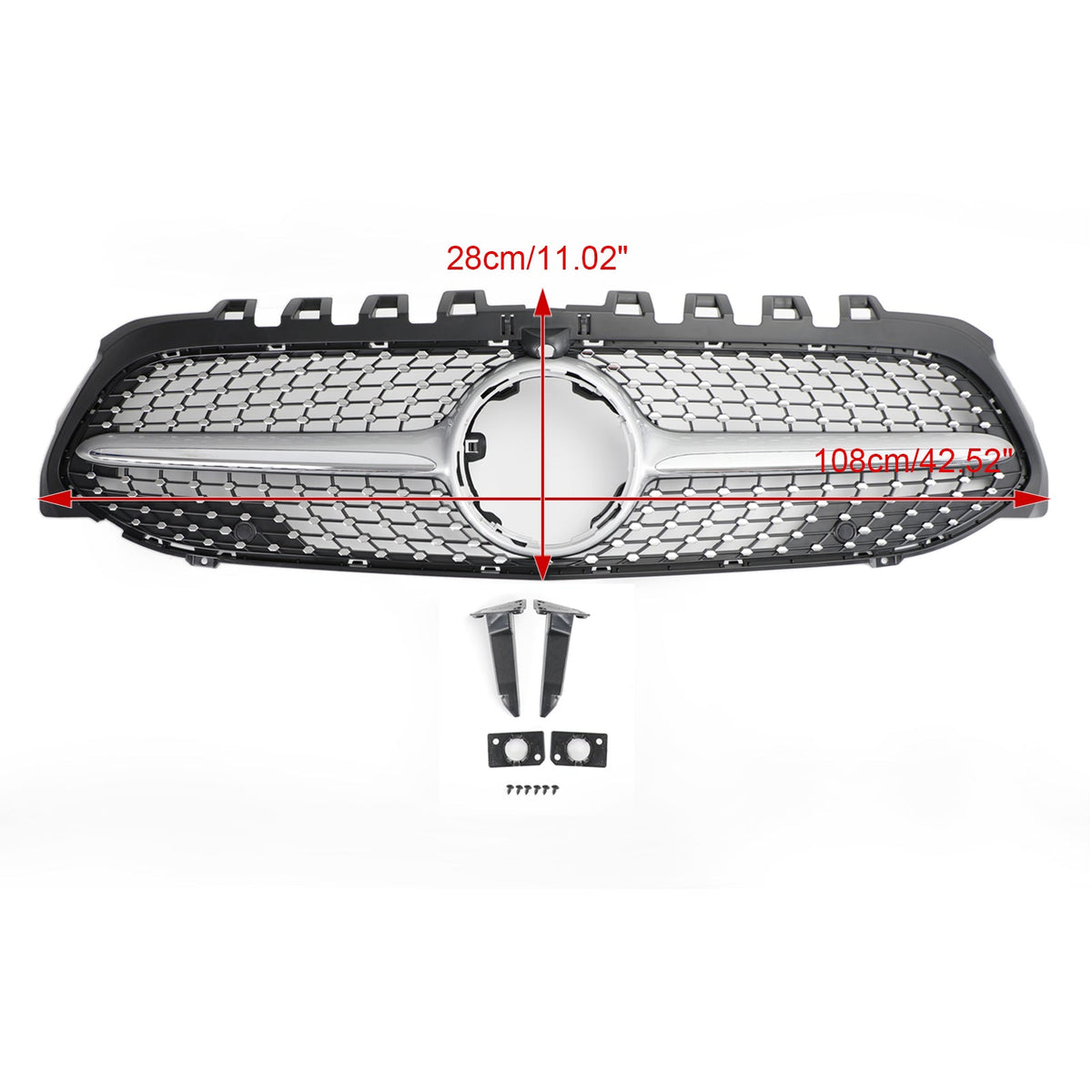 2019-2023 Mercedes Benz A-Class W177 Diamond Front Bumper Grille Grill