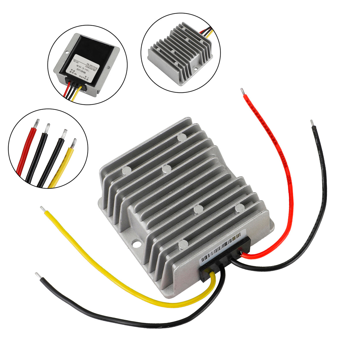 WaterProof 5V~11V to 12V 10A 120W Step Up DC/DC Power Converter Regulator