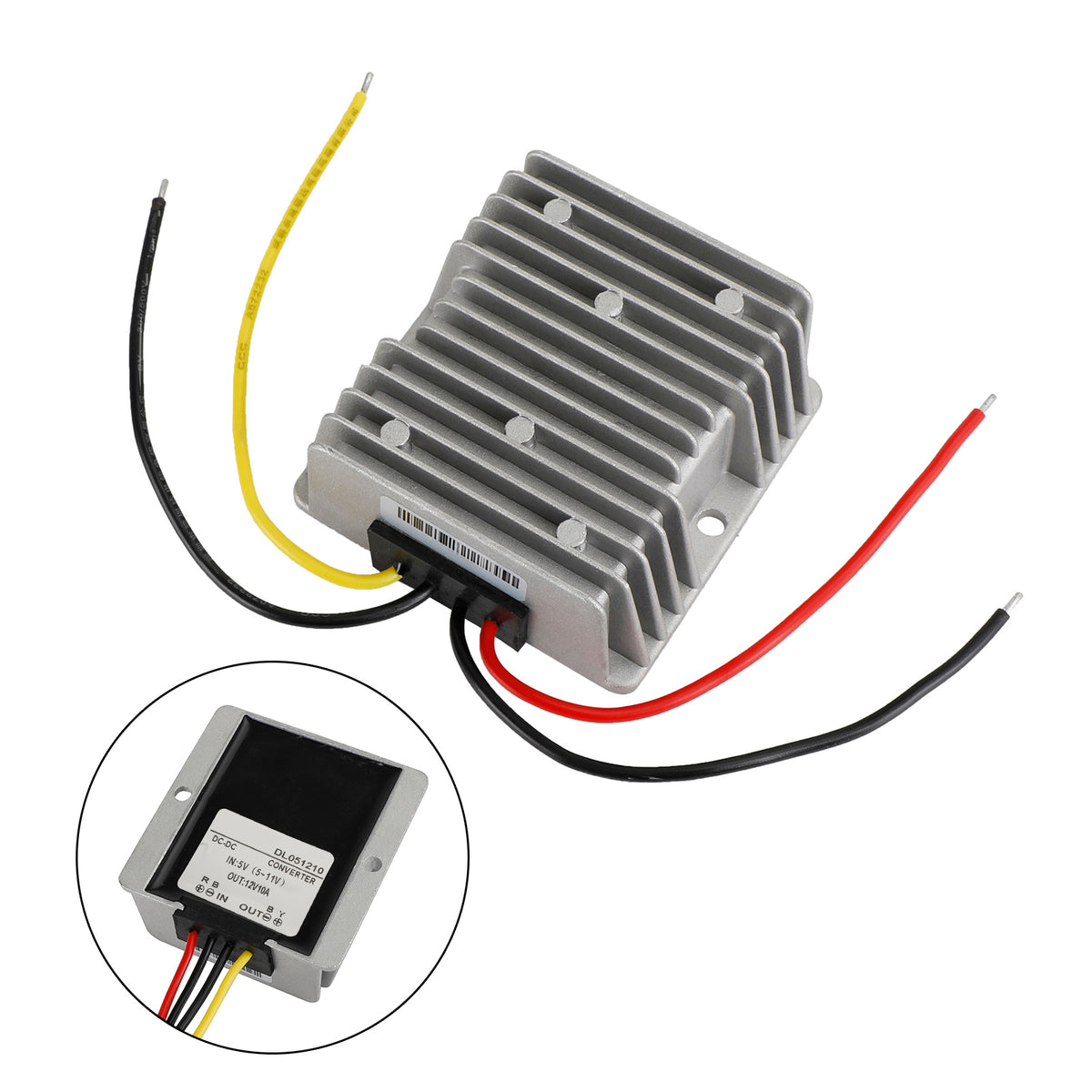 WaterProof 5V~11V to 12V 10A 120W Step Up DC/DC Power Converter Regulator