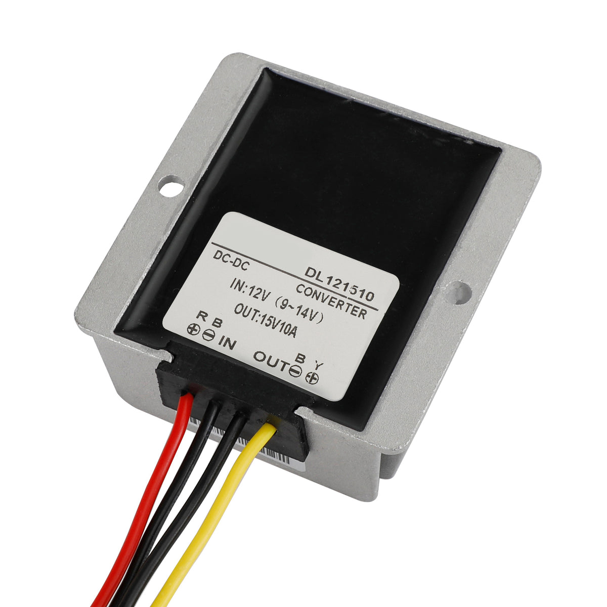 Waterproof DC/DC Converter Regulator 12V Step Up to 15V 10A 150W