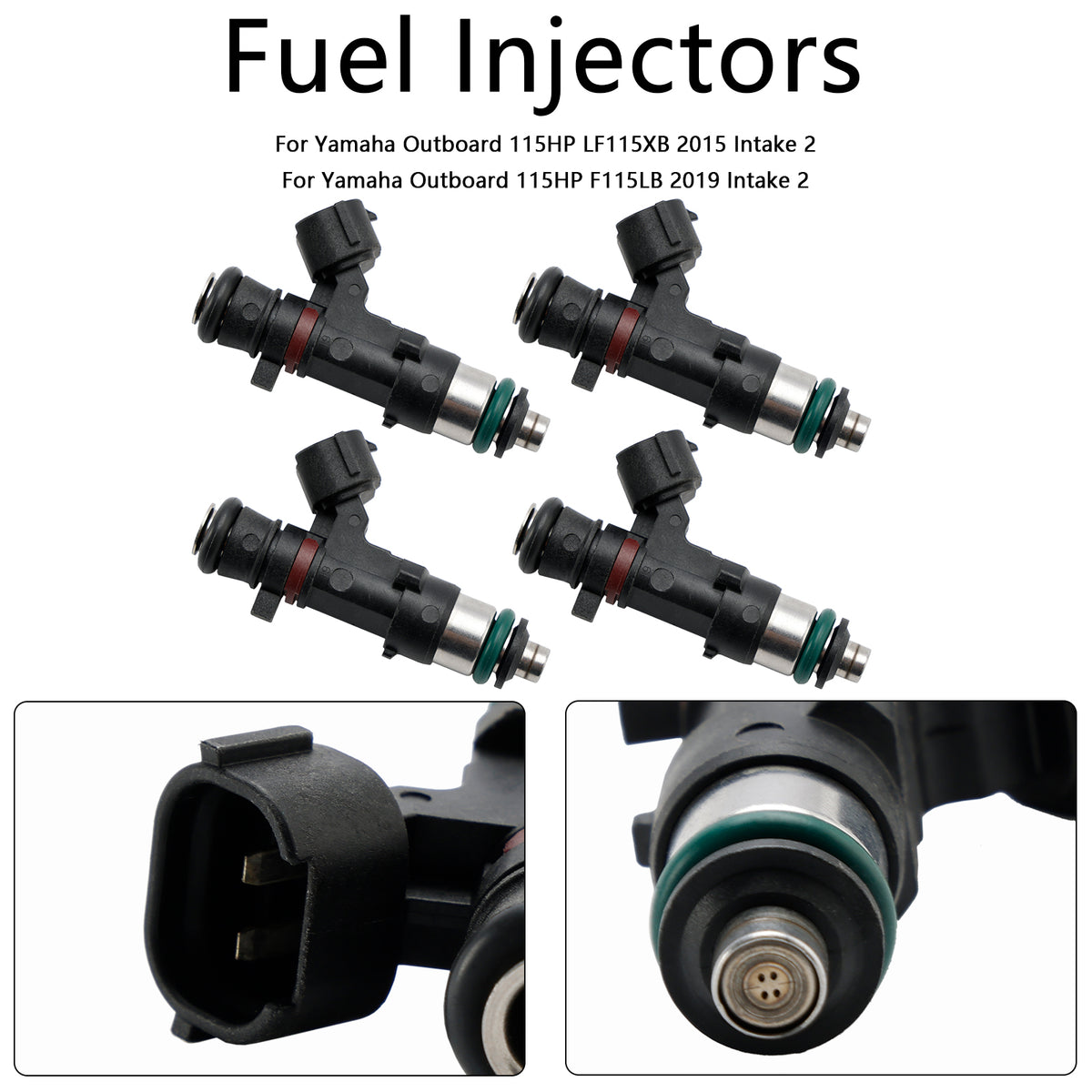 Yamaha Outboard 150 175 200 HP 4PCS 6DA-13761-00-00 Fuel Injector 6DA-13761-01