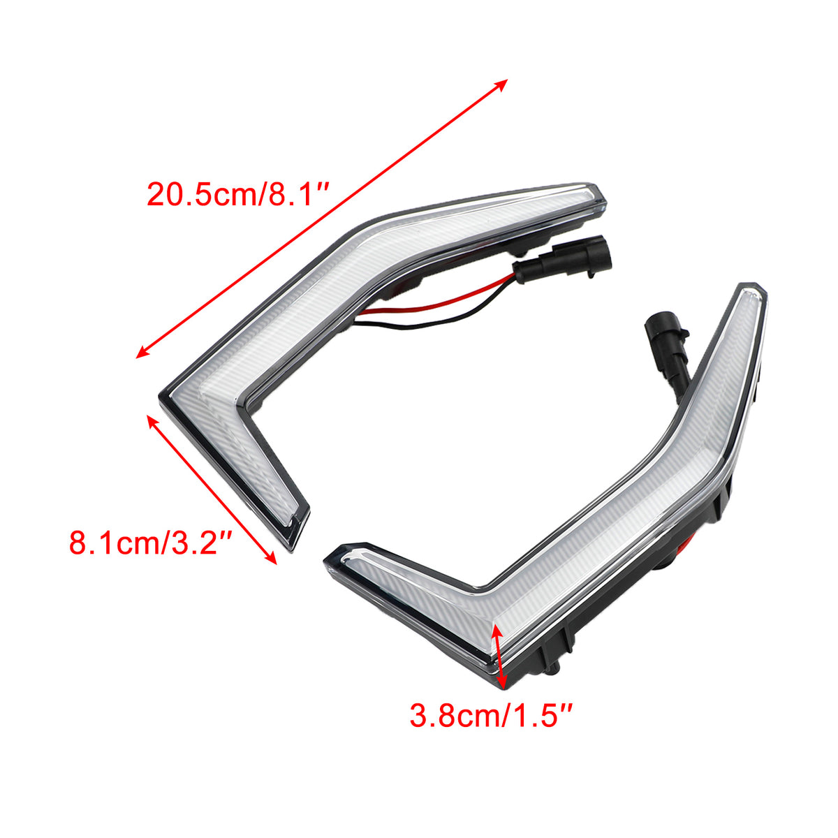 Kawasaki Teryx KRX 1000 2020-2023 Fang Accent Grill Lamps LED Front Light
