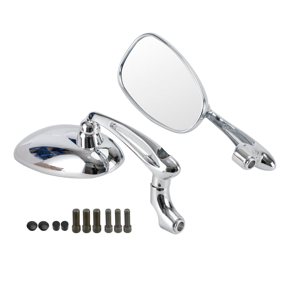 Bobber Vulcan Chopper Maruder Virago Classic Cafe Racer Style Custom Mirrors